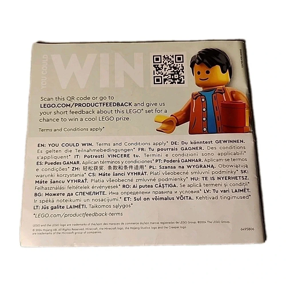 Lot 4 LEGO Instruction Booklets Only! Minecraft 21254 City 60392 & 60312 Technic